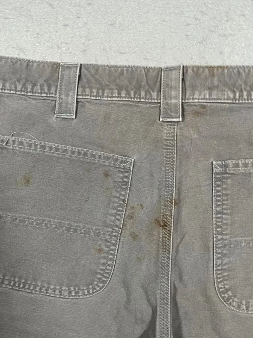 Carhartt Grey Carpenter Shorts Brown Tab W34 I10